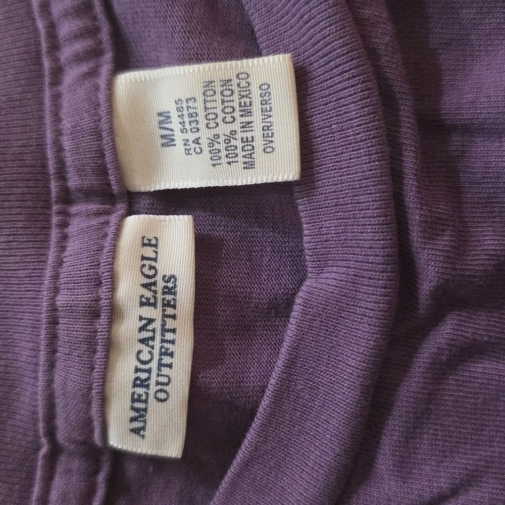 Vintage Y2k American Eagle Graphic Berts Disco Baby Tee Shirt Indie Sleaze. M - Picture 2 of 7